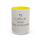 Simple Coffee & Jesus Type of Morning, Faith Accent Coffee Mug (11, 15oz)