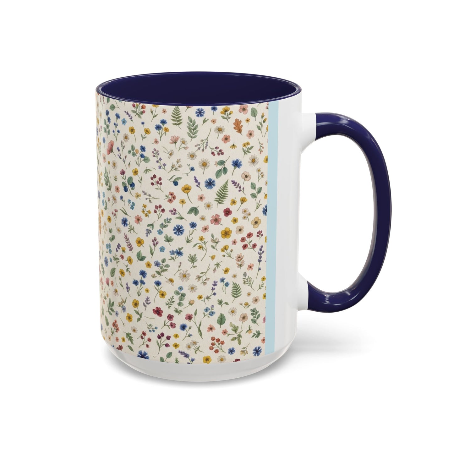Fall Floral, Yellow Accent Coffee Mug (11, 15oz)