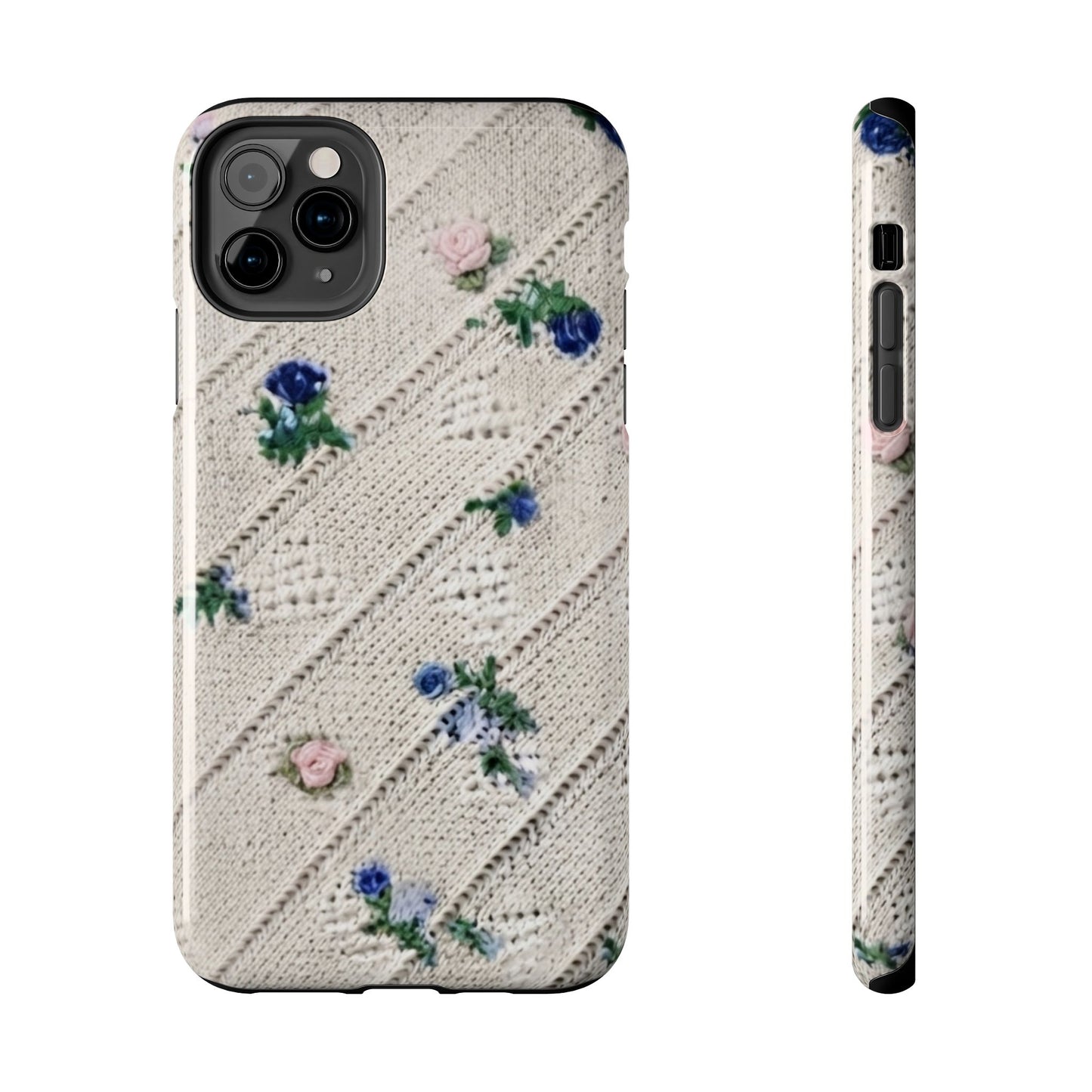 Tough Phone Cases, Fabric Like, Grandmillenial, Floral