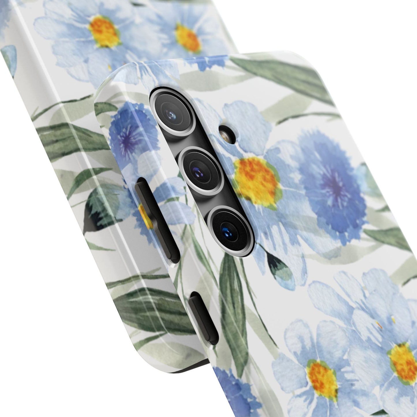 Blue Floral Tough Phone Cases
