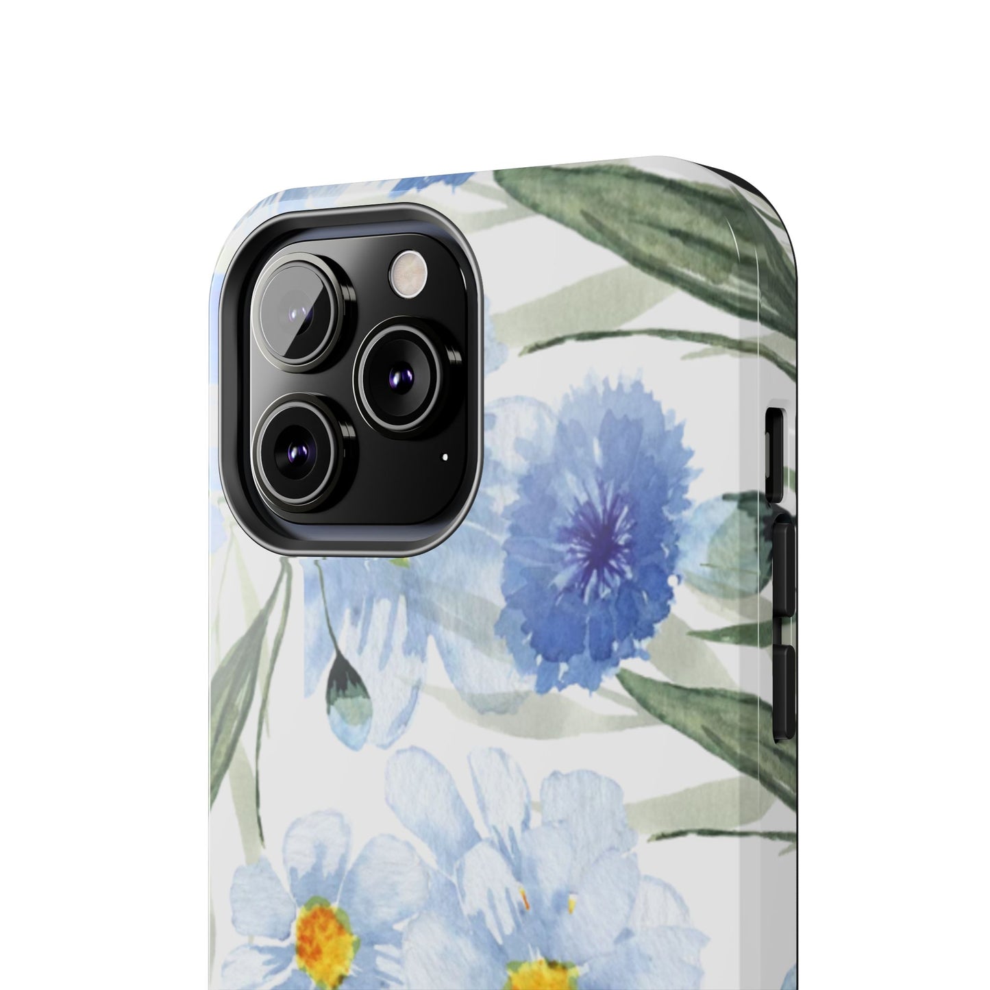 Blue Floral Tough Phone Cases