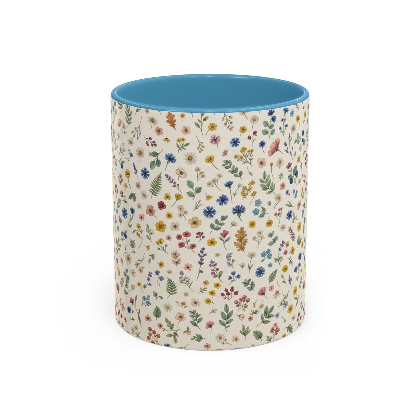 Fall Floral, Yellow Accent Coffee Mug (11, 15oz)