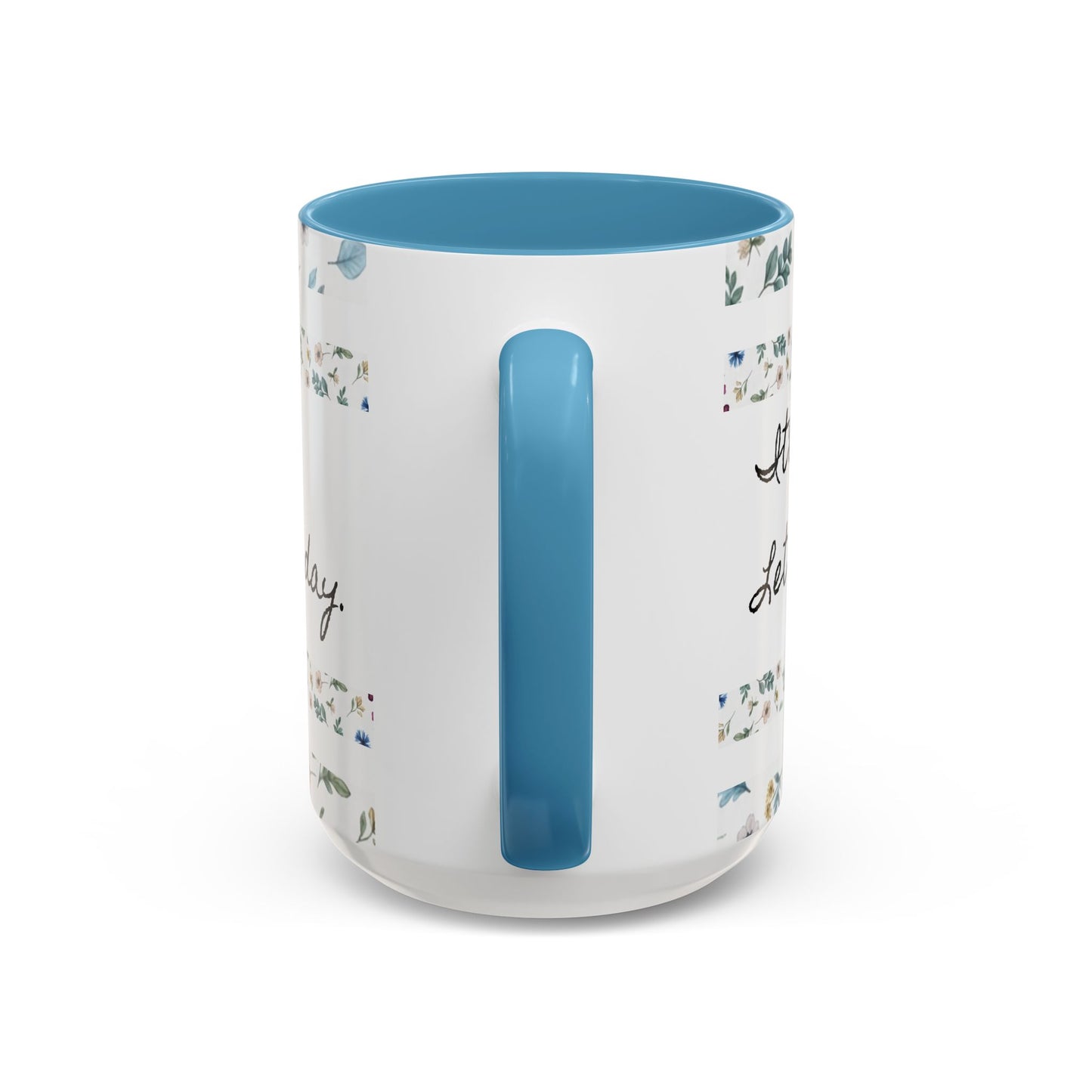 "It's okay, Let Coffee & Prayer Fuel the day." Accent Coffee Mug (11, 15oz)