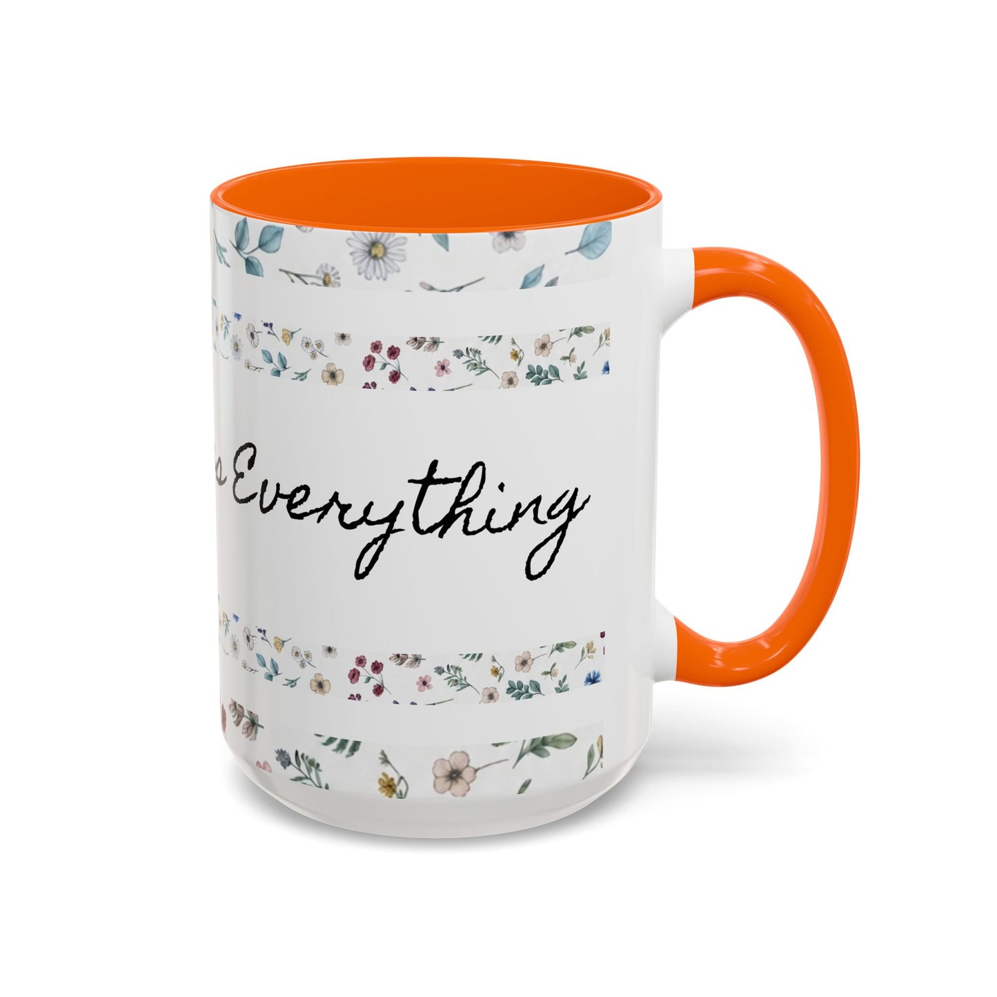 Prayer Changes Everything Accent Coffee Mug (11, 15oz)