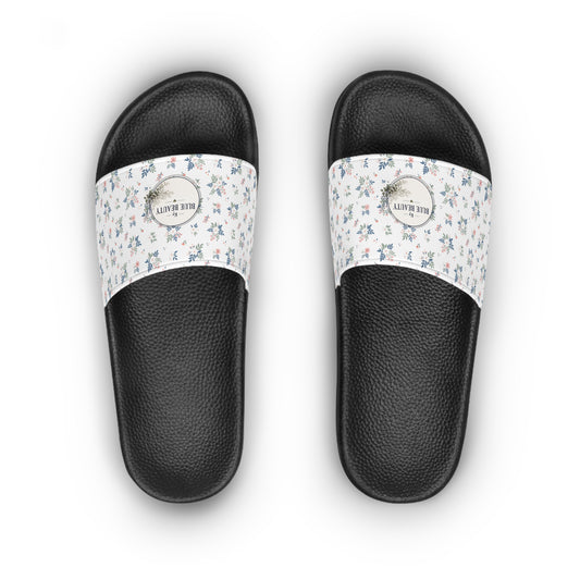 Slide Sandals — Floral Logo Women's Pool Slides