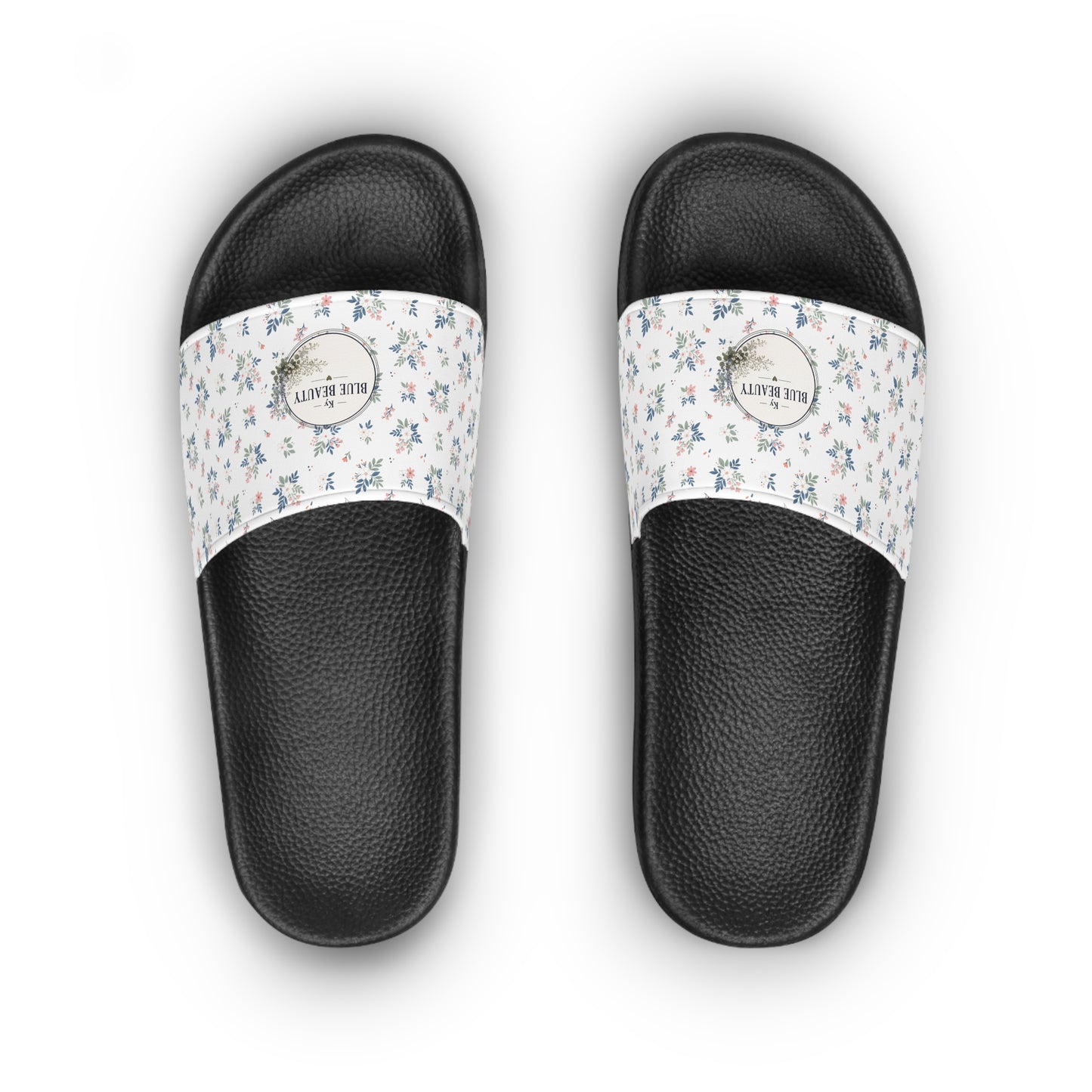 Slide Sandals — Floral Logo Women's Pool Slides