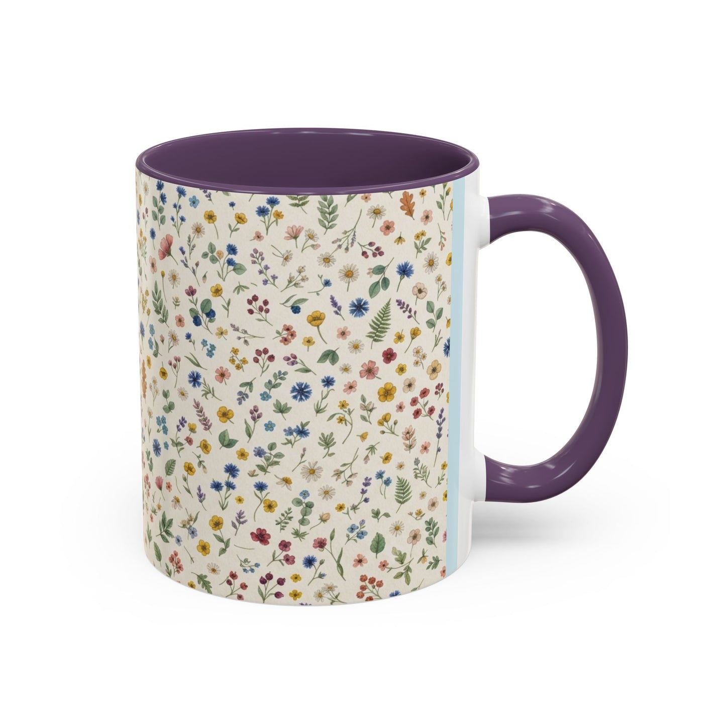 Fall Floral, Yellow Accent Coffee Mug (11, 15oz)