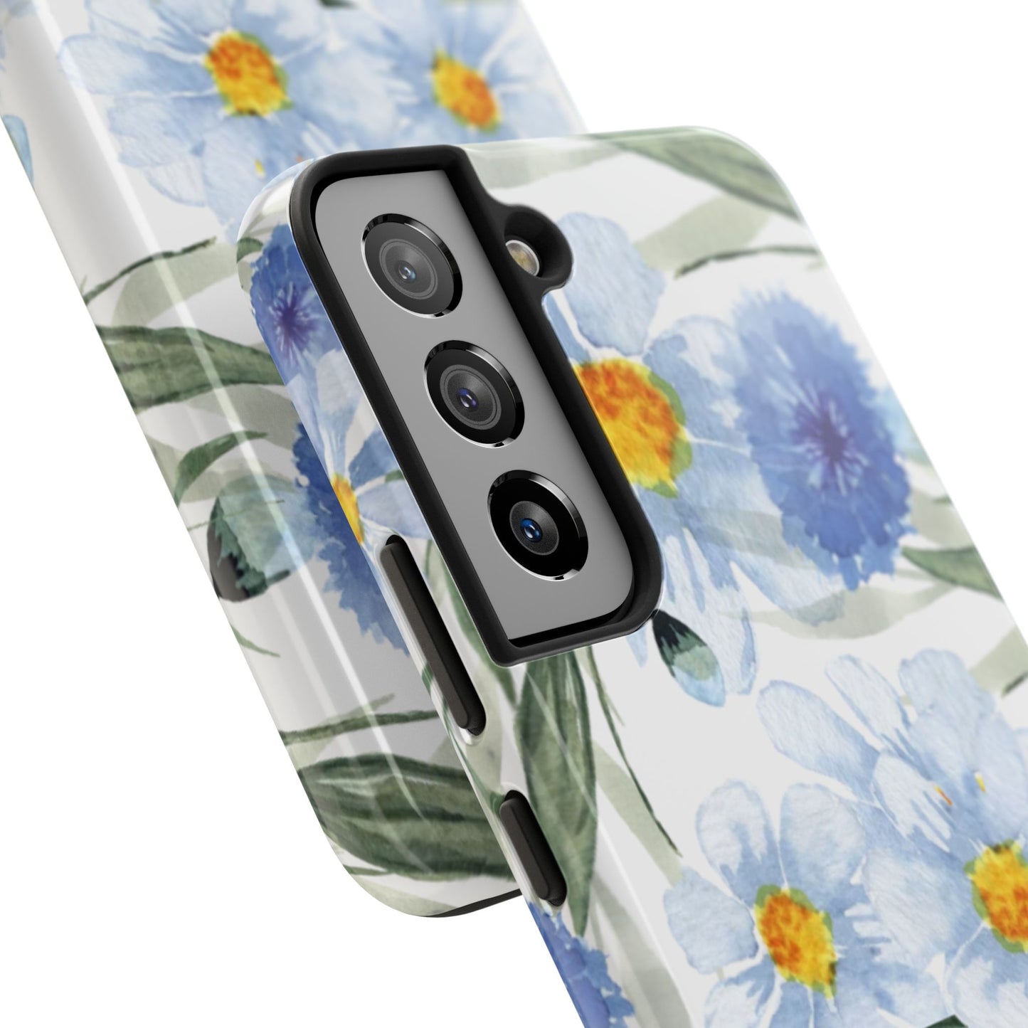 Blue Floral Tough Phone Cases