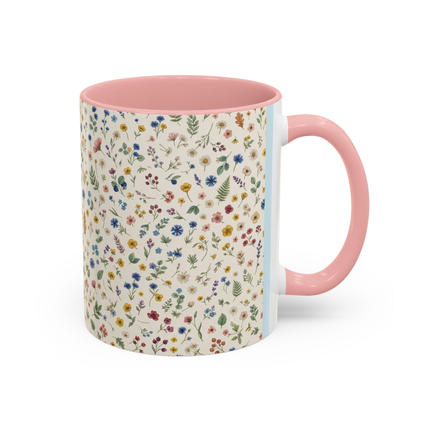 Fall Floral, Yellow Accent Coffee Mug (11, 15oz)