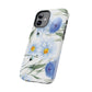 Blue Floral Tough Phone Cases