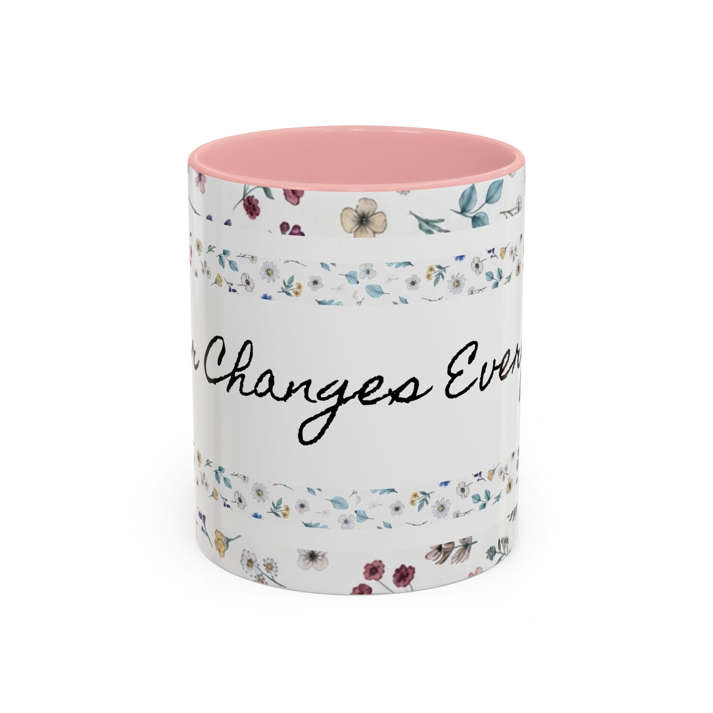 Prayer Changes Everything Accent Coffee Mug (11, 15oz)
