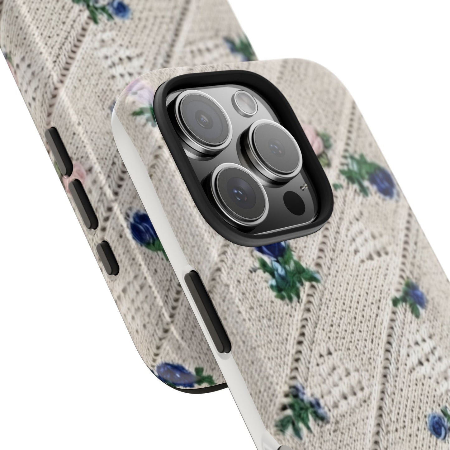 Tough Phone Cases, Fabric Like, Grandmillenial, Floral