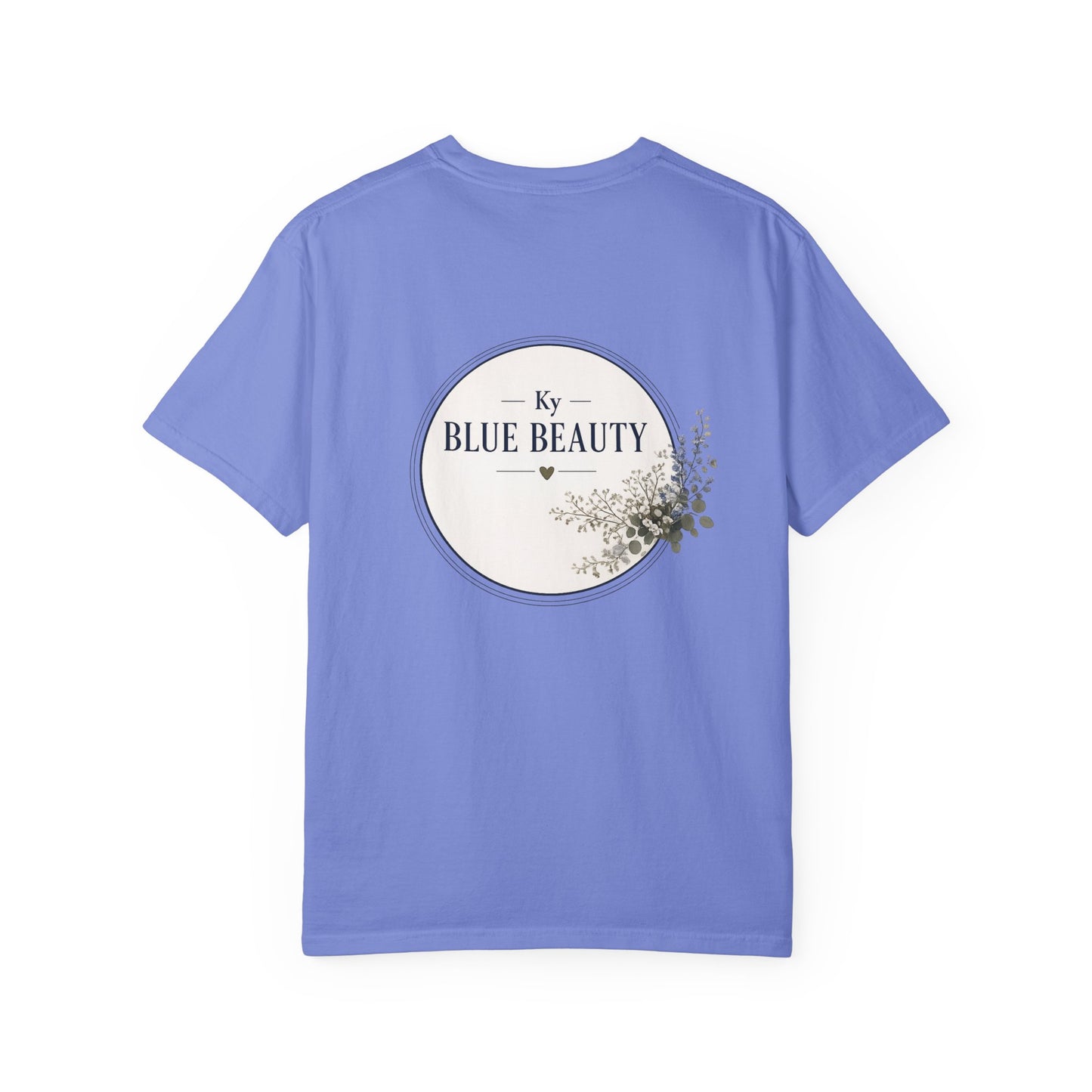 T-Shirt — 'Ky Blue Beauty' Vintage Botanical Tee