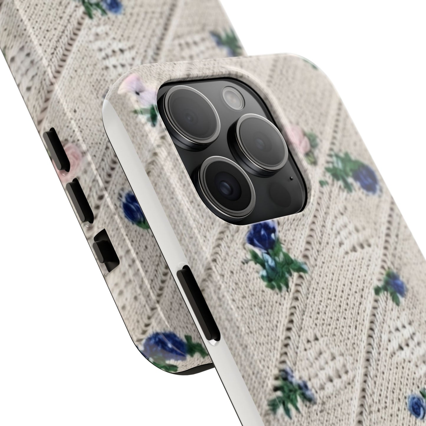 Tough Phone Cases, Fabric Like, Grandmillenial, Floral