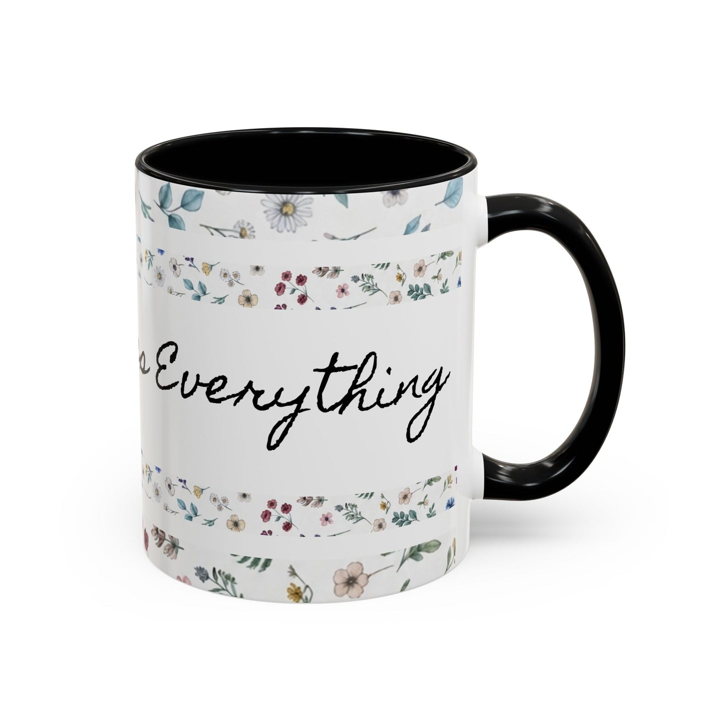 Prayer Changes Everything Accent Coffee Mug (11, 15oz)