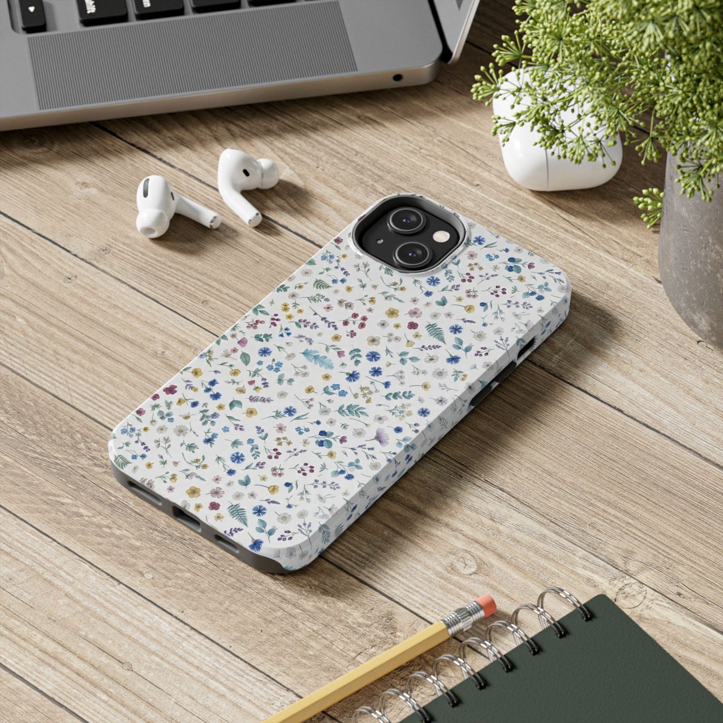 White Floral, Tough Phone Cases, Floral, Fall