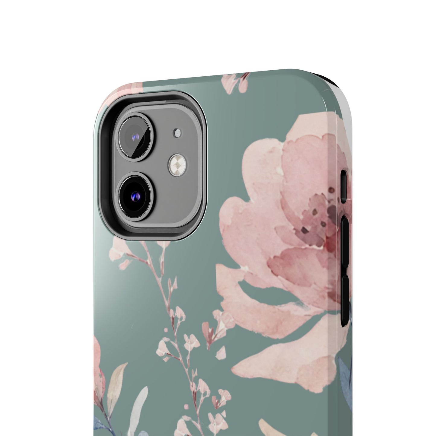 Green Fall floral Tough Phone Cases