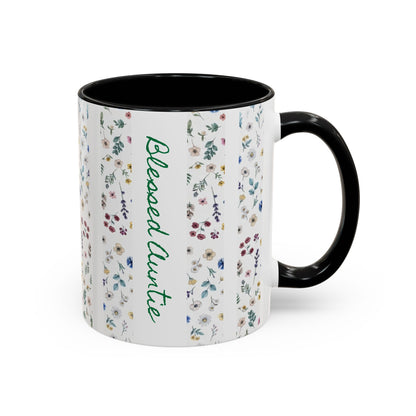 Blessed Auntie Accent Coffee Mug (11, 15oz)