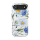 Blue Floral Tough Phone Cases