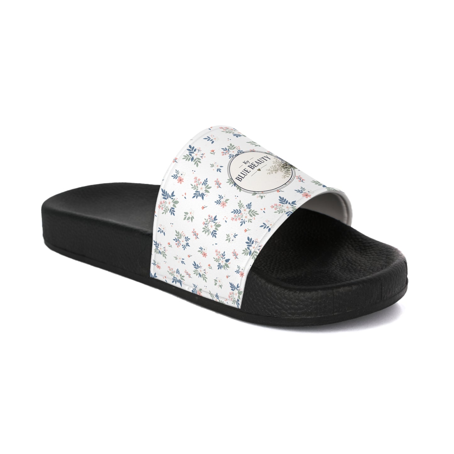 Slide Sandals — Floral Logo Women's Pool Slides