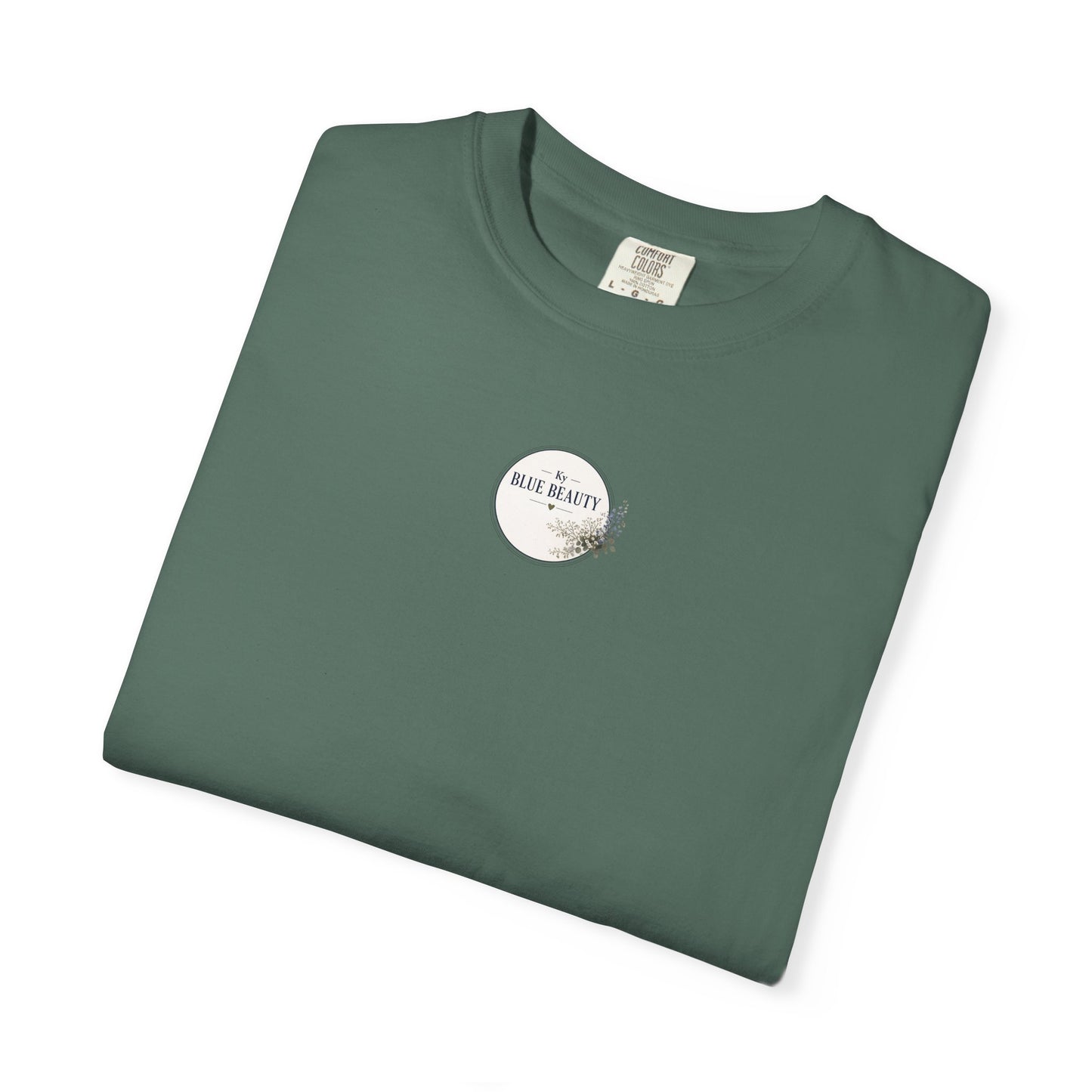 T-Shirt — 'Ky Blue Beauty' Vintage Botanical Tee