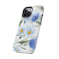 Blue Floral Tough Phone Cases