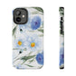 Blue Floral Tough Phone Cases