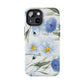 Blue Floral Tough Phone Cases