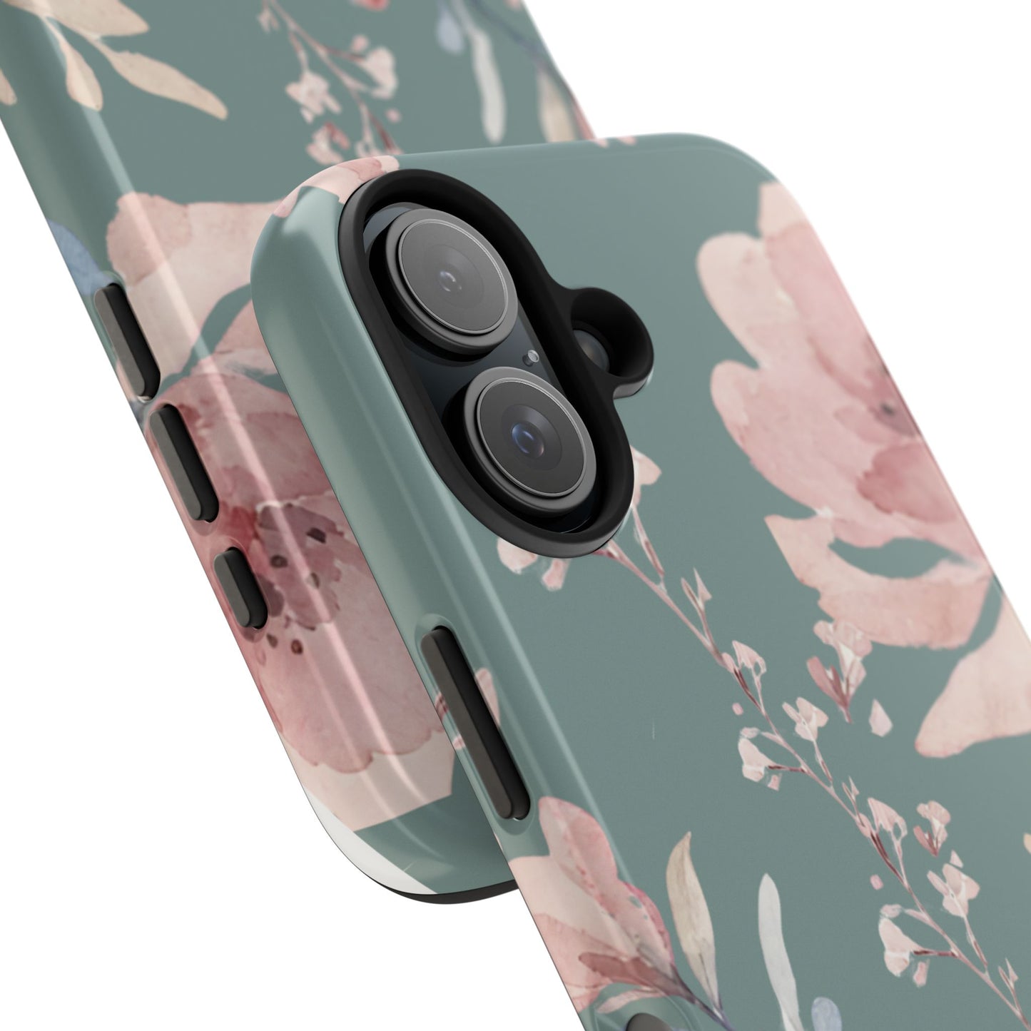Green Fall floral Tough Phone Cases