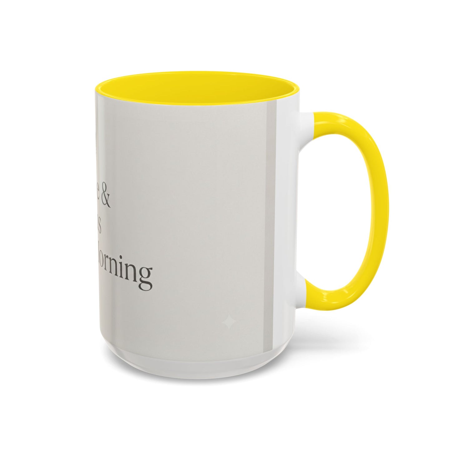 Simple Coffee & Jesus Type of Morning, Faith Accent Coffee Mug (11, 15oz)