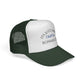 Trucker Cap — "It's Just Earth, Chill Out" Romans 12:2 Embroidered Christian Hat