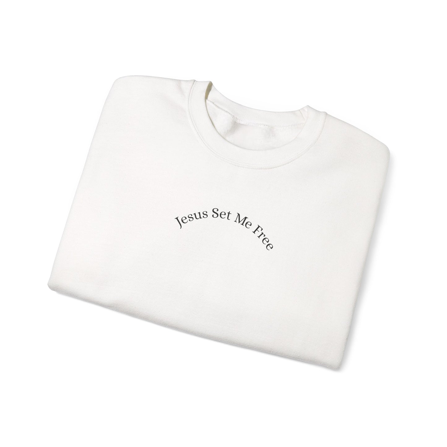 Jesus Set Me Free Unisex Heavy Blend™ Crewneck Sweatshirt