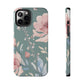 Green Fall floral Tough Phone Cases