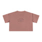 Crop Tee — "It's Just Earth" Romans 12:2 Minimalist Christian Graphic