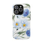 Blue Floral Tough Phone Cases