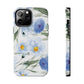 Blue Floral Tough Phone Cases
