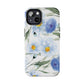 Blue Floral Tough Phone Cases