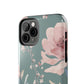 Green Fall floral Tough Phone Cases