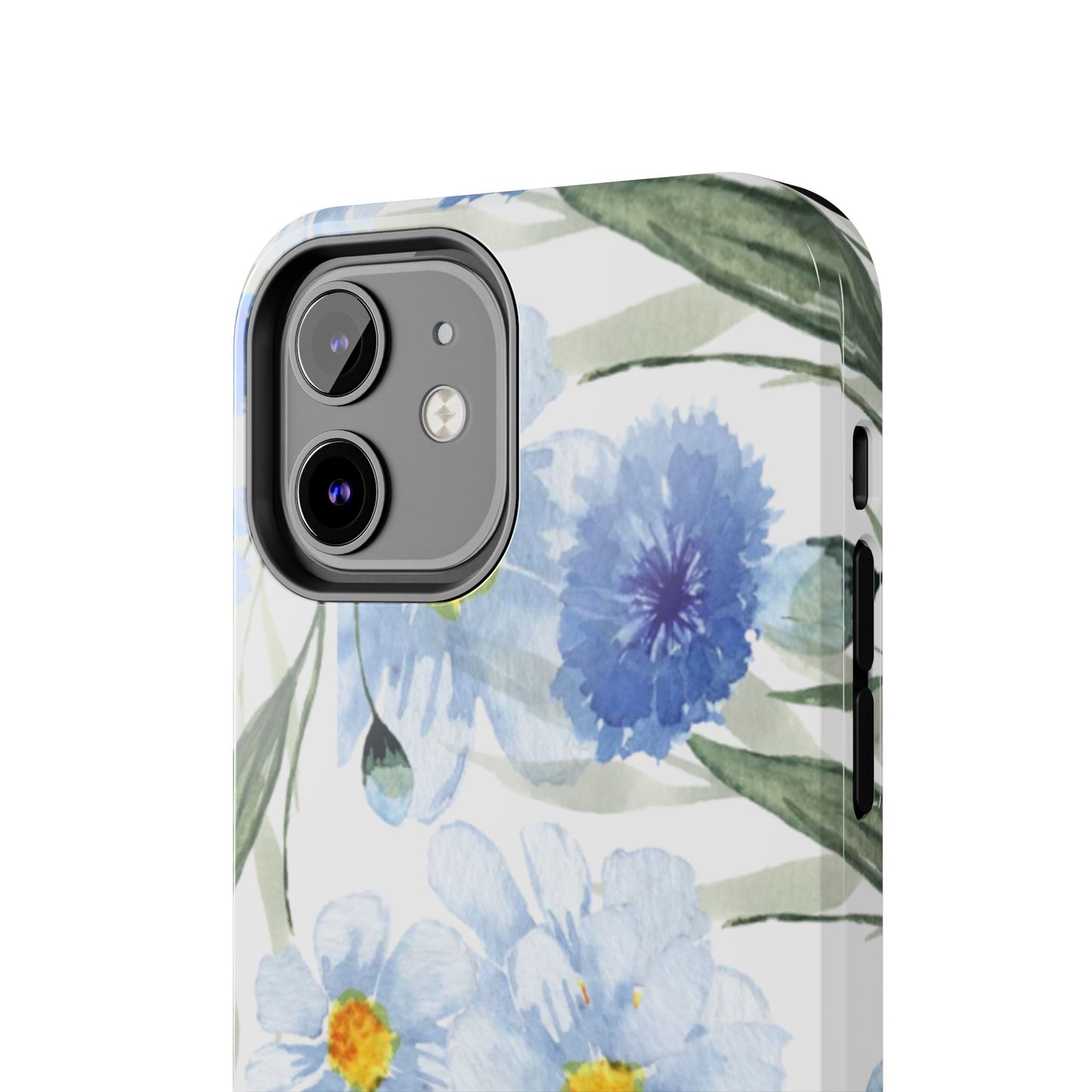 Blue Floral Tough Phone Cases