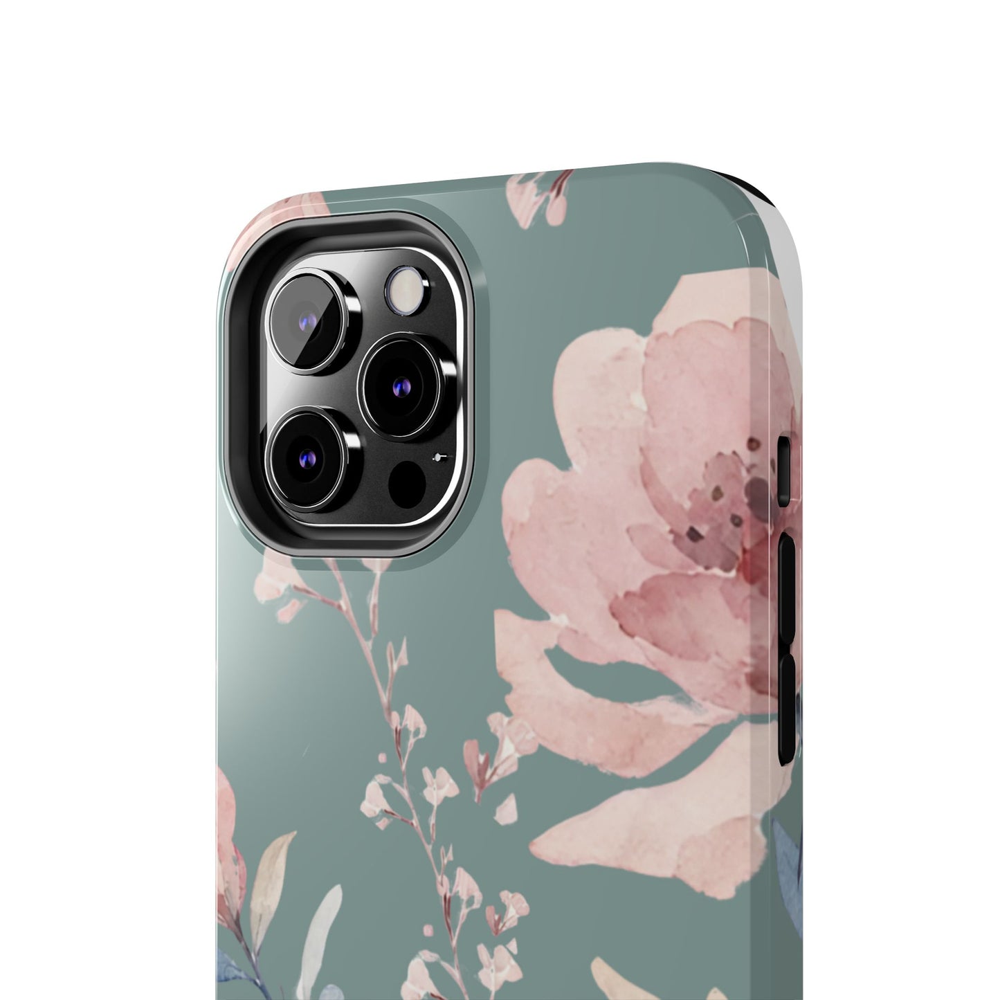 Green Fall floral Tough Phone Cases