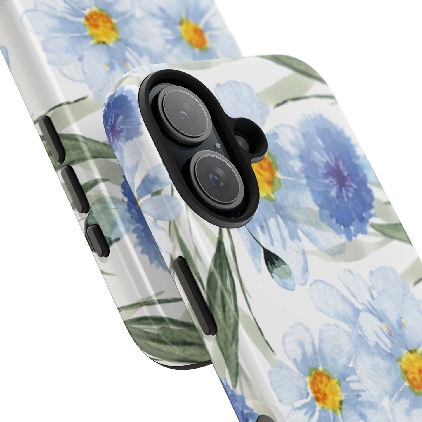 Blue Floral Tough Phone Cases