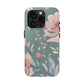 Green Fall floral Tough Phone Cases