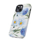 Blue Floral Tough Phone Cases
