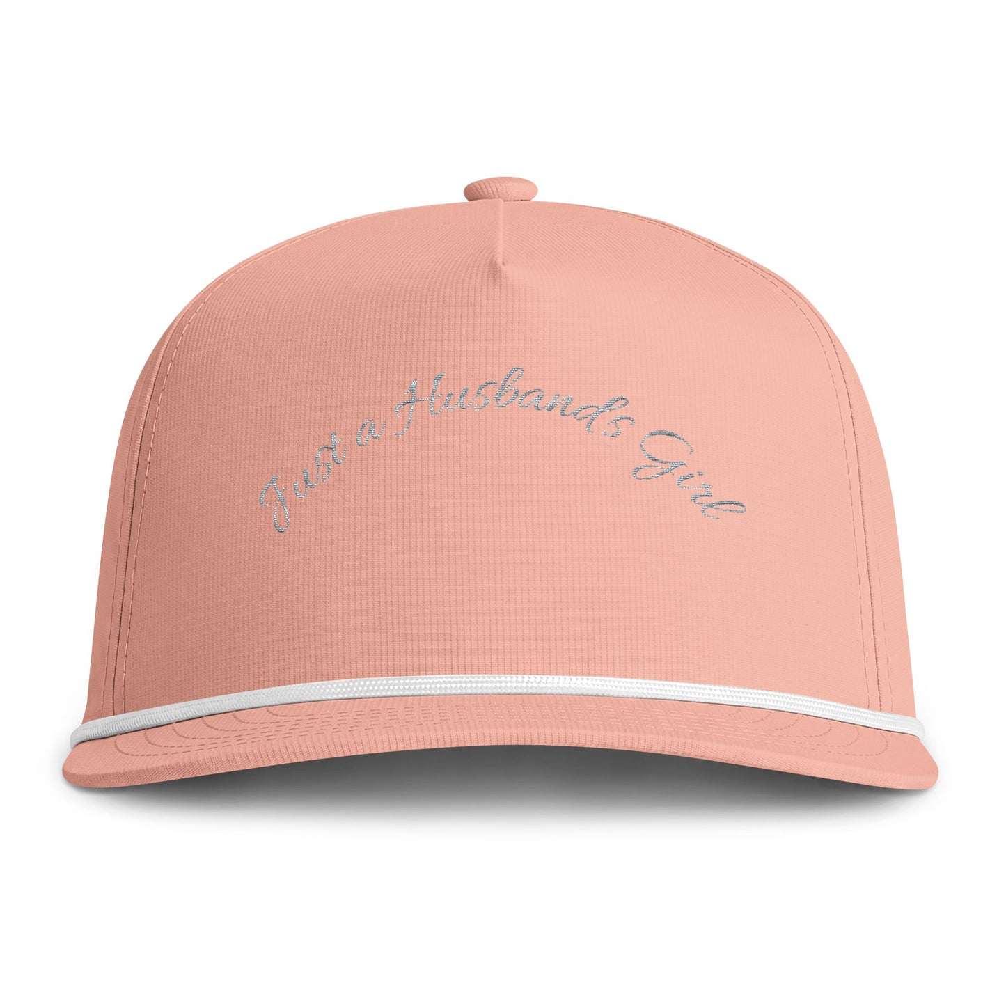 Baseball Cap — "Just a Husband’s Girl" Embroidered Rope Trucker Cap