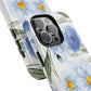 Blue Floral Tough Phone Cases