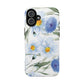 Blue Floral Tough Phone Cases