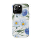 Blue Floral Tough Phone Cases