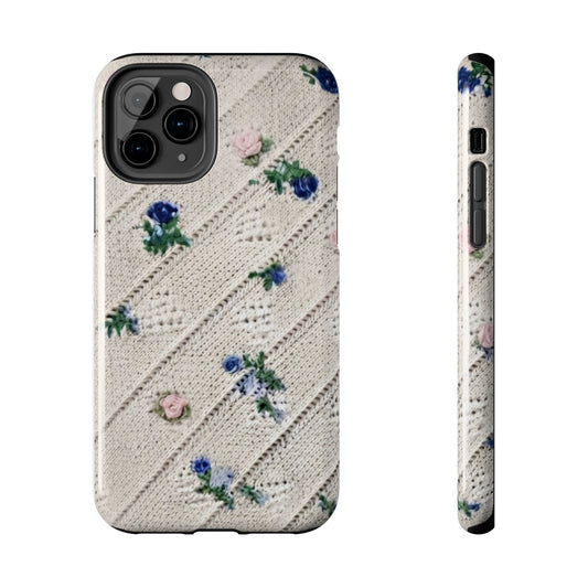Tough Phone Cases, Fabric Like, Grandmillenial, Floral