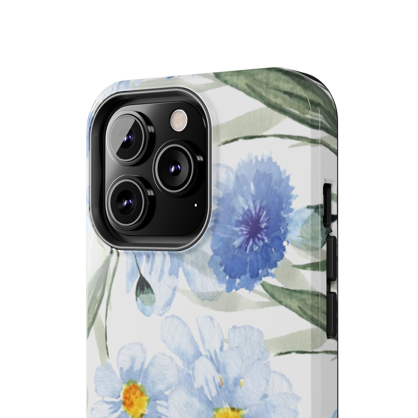 Blue Floral Tough Phone Cases