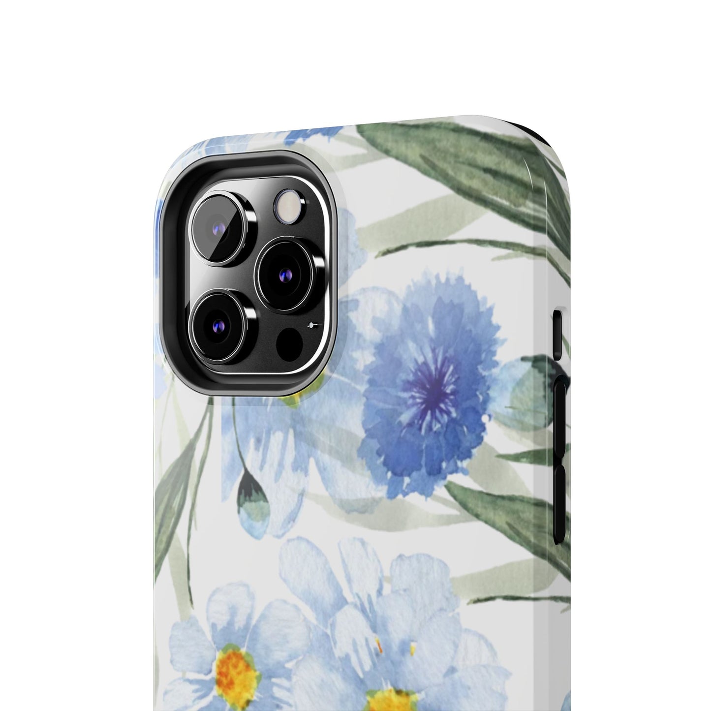 Blue Floral Tough Phone Cases